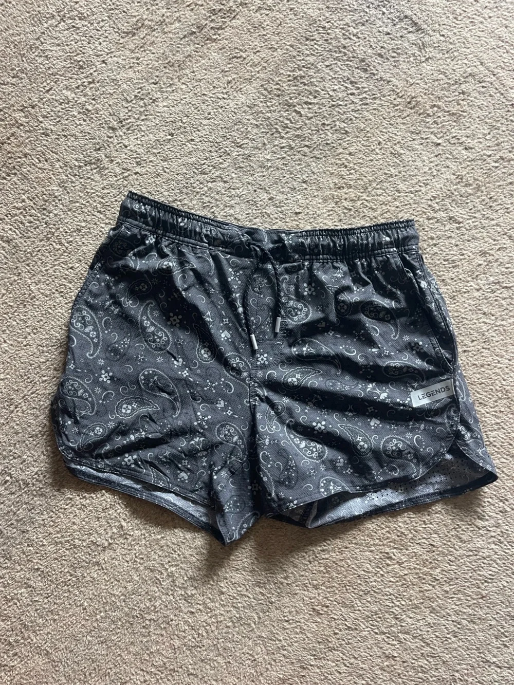 LEGENDS Black Paisley Luka 5’ Shorts 🩳 NWOT 🏷️ MSRP: $65